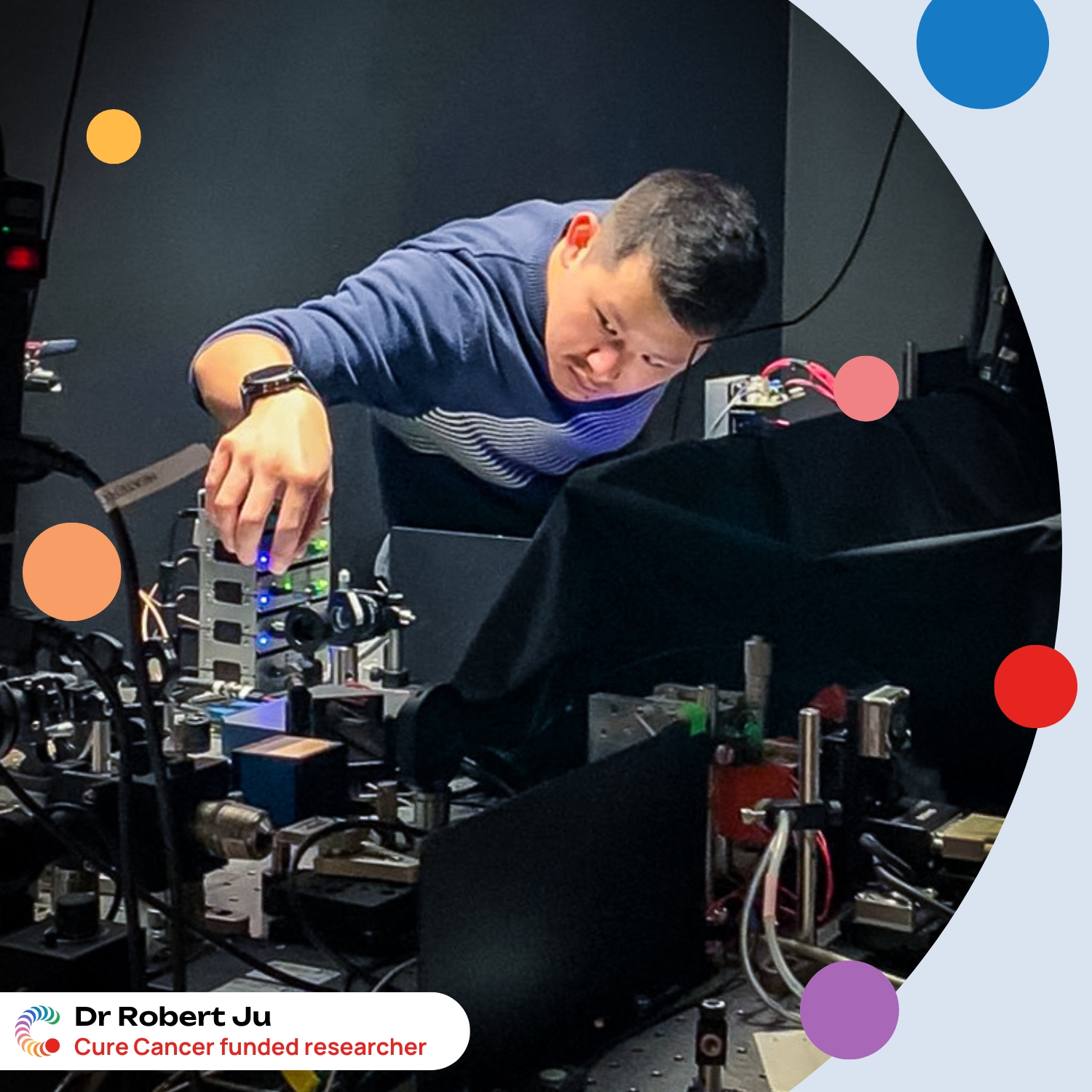 Dr Robert Ju Cure Cancer funded researcher