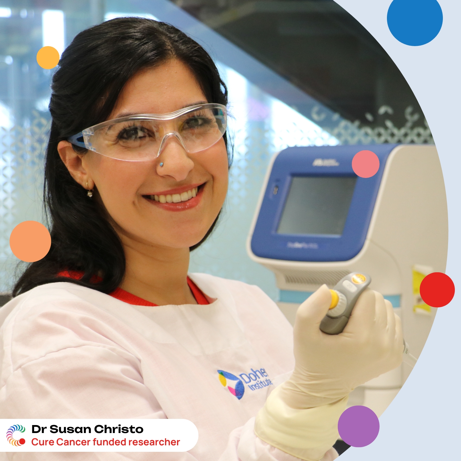 Dr Susan Christo Cure Cancer funded researcher