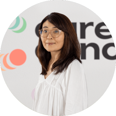 Image of Cure Cancer's Office Manager, Junko Hoshiya Image of Cure Cancer's Office Manager, Junko Hoshiya