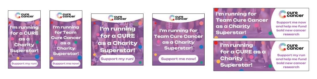 I'm running for a CURE as a Charity Superstar!