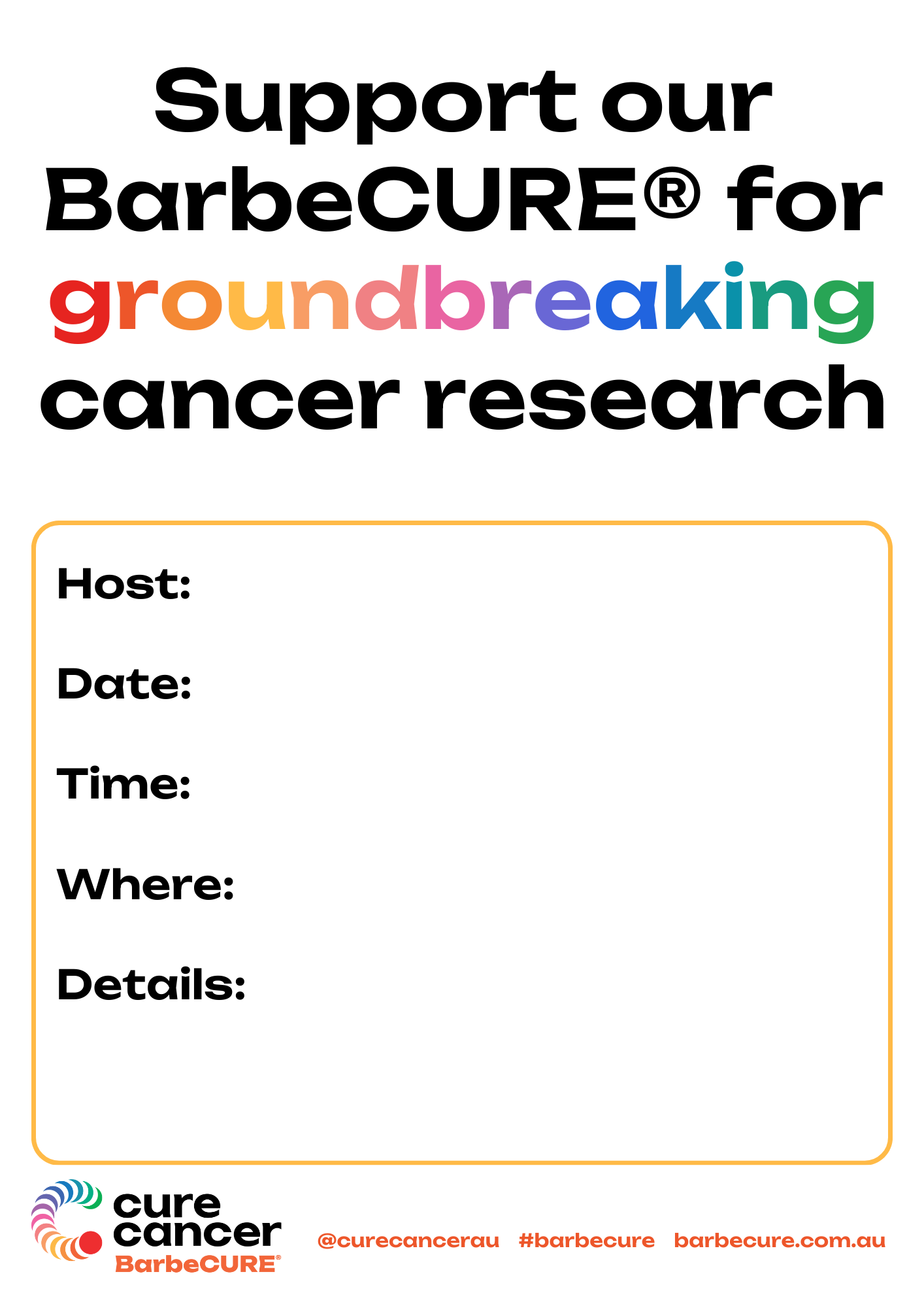 Our BarbeCURE® Poster v.2