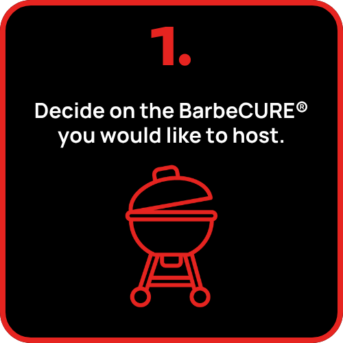 Decide on the BarbeCURE you would like to host