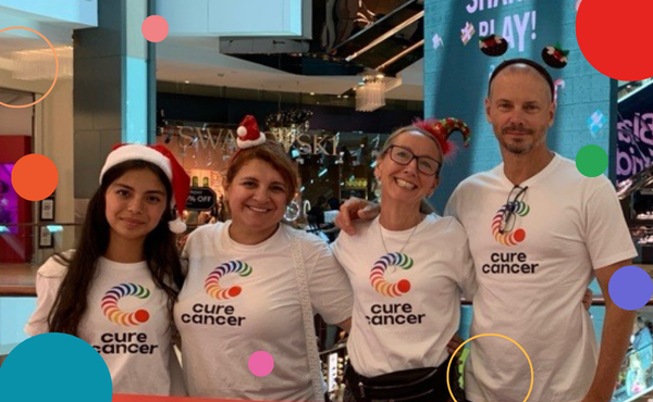 A lady swimming - Swim for  a CURE
