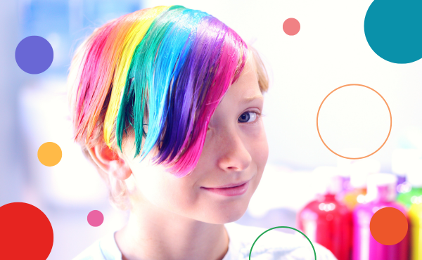 A lady shaving her hair - Brave it for a CURE