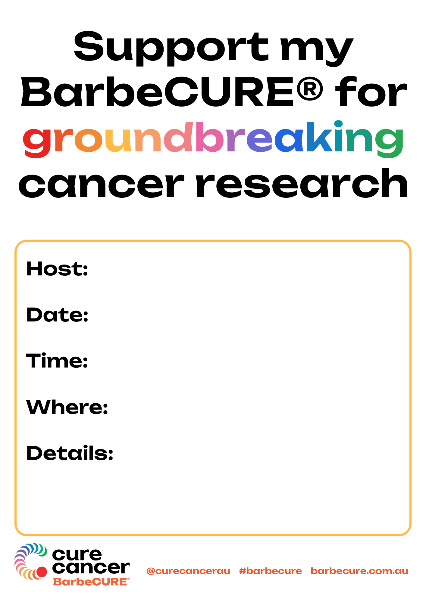 My BarbeCURE® Poster v.2