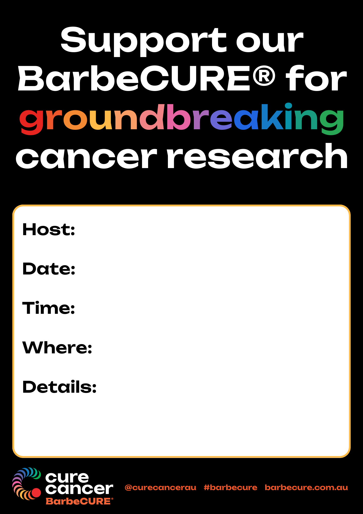 Our BarbeCURE® Poster v.1